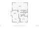 Detailed floor plan showcasing the layout of the living room, dining room, and kitchen at 13609 Elsie Rd, Conifer, CO 80433