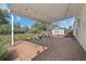 This backyard patio features a pergola and small shed at 707 Uvalda St, Aurora, CO 80011