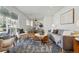 Bright living room with hardwood floors, stylish furnishings, and a large window that provides natural light at 2975 S Jackson St, Denver, CO 80210