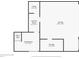 Lower-level floor plan featuring a living room, laundry room, storage area, utility, and garage at 6917 E Girard Ave, Denver, CO 80224