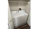 Functional laundry room with a white washer and dryer at 2280 S Jasper Way # A, Aurora, CO 80013