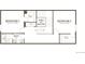 Second level floor plan featuring two bedrooms, a shared bath, and an open-to-below view of the main level at 8250 Snake River St, Littleton, CO 80125