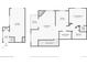 Detailed floorplan featuring a garage, primary bedroom, kitchen, living room, balcony, and bathroom layout at 3262 E 103Rd Dr # 1806, Thornton, CO 80229