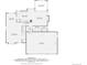 Layout of the first floor of this home shows the kitchen, Gathering room, laundry, and garage at 4858 S Queen St, Littleton, CO 80127