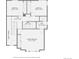 Layout of the second floor of this home shows three bedrooms and two bathrooms at 4858 S Queen St, Littleton, CO 80127