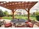 Outdoor patio features pergola with table and chairs at 15160 W Iliff Pl, Lakewood, CO 80228