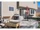 Charming backyard with patio, barbecue grill, and flower bed ideal for outdoor enjoyment at 5821 S Quatar Cir, Centennial, CO 80015