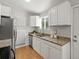 The kitchen showcases granite countertops and stainless steel dishwasher at 4858 S Quintero Cir, Aurora, CO 80015