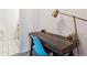 Office area with a desk, chair and a view of an ensuite bathroom at 5708 E 10Th Ave, Denver, CO 80220