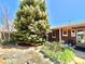 Backyard featuring a patio area with trees and greenery and a well-maintained brick exterior at 1965 Havana St, Aurora, CO 80010