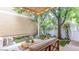 Cozy patio with outdoor seating and a garden view at 8367 Devinney St, Arvada, CO 80005