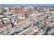 Lovely aerial view of a residential neighborhood with close proximity to shopping, dining, and city life at 111 S Monroe St # B203, Denver, CO 80209