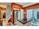 Kitchen with stainless steel appliances, granite countertops, an island and a refrigerator at 8300 Fairmount Dr # Aa102, Denver, CO 80247