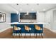 Home bar with a quartz countertop, stylish seating, and pendant lighting at 4868 Hogback Ridge Rd, Morrison, CO 80465