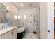 Elegant bathroom featuring a soaking tub and frameless glass shower at 8 S Colorado Blvd, Denver, CO 80246