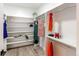Walk-in closet with built-in shelving and ample storage space at 8 S Colorado Blvd, Denver, CO 80246