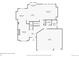 First floor plan showcasing layout of living room, kitchen, dining room, and garage with dimensions at 5206 S Meadow Lark Dr, Castle Rock, CO 80109