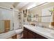 Bathroom with a shower-tub combination and single sink vanity at 635 S Alton Way # 3B, Denver, CO 80247