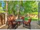 Charming backyard patio area, perfect for outdoor relaxation and entertaining at 4643 S Vivian Ct, Morrison, CO 80465