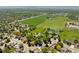 Wide aerial view of home location and surrounding neighborhood showcasing community park and greenbelts at 7325 Taft Ct, Arvada, CO 80005