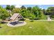 Image of a picnic pavilion in a community park setting surrounded by green grass and trees at 7325 Taft Ct, Arvada, CO 80005
