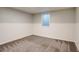 Basement area with white trim, neutral paint and a small window at 8408 W 62Nd Pl, Arvada, CO 80004