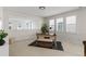 Home office with custom desk, bench, and window shutters at 11103 Cloud Shadow St, Littleton, CO 80125