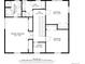 Upper floor plan with primary bedroom and additional bedroom at 2355 Cherryville Rd, Greenwood Village, CO 80121