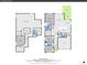 Detailed two-story floorplan showcasing the layout of bedrooms, bathrooms, kitchen, living areas, and garage at 8894 River Peak Cir, Littleton, CO 80125