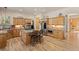 Beautiful kitchen with ample counter space, modern appliances, and an island with bar seating at 7737 Taylor Cir, Larkspur, CO 80118