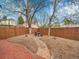 Charming backyard featuring a stone pathway, gravel area, and wooden fence for added privacy at 240 Colorado Blvd, Denver, CO 80206