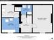 Detailed floorplan showing layout of basement with dimensions of the laundry room, utility room, and bath at 240 Colorado Blvd, Denver, CO 80206