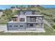Stylish home showcasing modern architecture and hillside views from a distance at 202 October Pl, Castle Rock, CO 80104