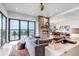 Spacious living room with a view, fireplace, and an open floor plan perfect for entertaining at 202 October Pl, Castle Rock, CO 80104
