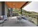 Comfortable outdoor patio with a grill, ideal for cooking outdoors and relaxing with a view at 202 October Pl, Castle Rock, CO 80104