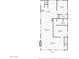 Detailed floor plan showcasing layout of first floor with kitchen, living room, and bedrooms at 361 S Logan St, Denver, CO 80209