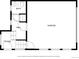 Floorplan of the first floor with a garage at 1325 Jackson St, Denver, CO 80206