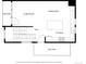 Second floor plan including a living room, kitchen, and balconies at 1325 Jackson St, Denver, CO 80206
