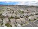 Scenic aerial view of the neighborhood, showcasing well-maintained homes, green spaces, and mountain views at 1811 Hogan Ct, Castle Rock, CO 80109