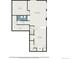 Basement floor plan highlighting the recreation room, storage, utility, sitting room, and bar area at 1811 Hogan Ct, Castle Rock, CO 80109