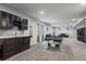 Basement offering a pool table, a bar, and a comfortable seating area perfect for entertaining at 22669 E Tufts Pl, Aurora, CO 80015
