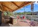 Enjoy mountain views from this deck with outdoor kitchen, perfect for entertaining and relaxation at 829 Colorado Blvd, Idaho Springs, CO 80452