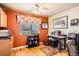 Charming dining area with hardwood floors, warm paint, and an abundance of natural light at 5420 E 61St Way, Commerce City, CO 80022