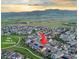Community aerial view showcasing nearby park, pool, and fitness center at 19894 W 94Th Ln, Arvada, CO 80007