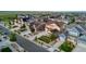 An aerial view shows a well-planned community with neat landscaping and walkable neighborhood streets at 19894 W 94Th Ln, Arvada, CO 80007