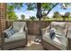 Cozy patio with comfortable seating and a serene view of the lush green landscape at 2121 Enterprise St, Superior, CO 80027