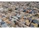 An aerial view of a community with a mix of homes at 2645 Jasmine St, Denver, CO 80207