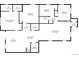 Detailed floor plan with dimensions showing layout of the kitchen, bedrooms, and living room at 2645 Jasmine St, Denver, CO 80207