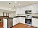 Well-equipped kitchen features granite counters, stainless steel appliances, and plenty of storage with white cabinetry at 2246 Mountain Sage Dr, Highlands Ranch, CO 80126