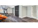 Finished basement with gym equipment and a large closet at 3130 S Krameria St, Denver, CO 80222